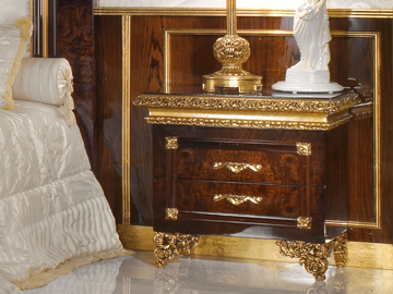 GRAND ROYAL - Rectangular bedside table with drawers by A.R. Arredamenti - view 2